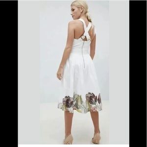 Ted Baker Floral Full Skirt Cotton Dress XXS-XS